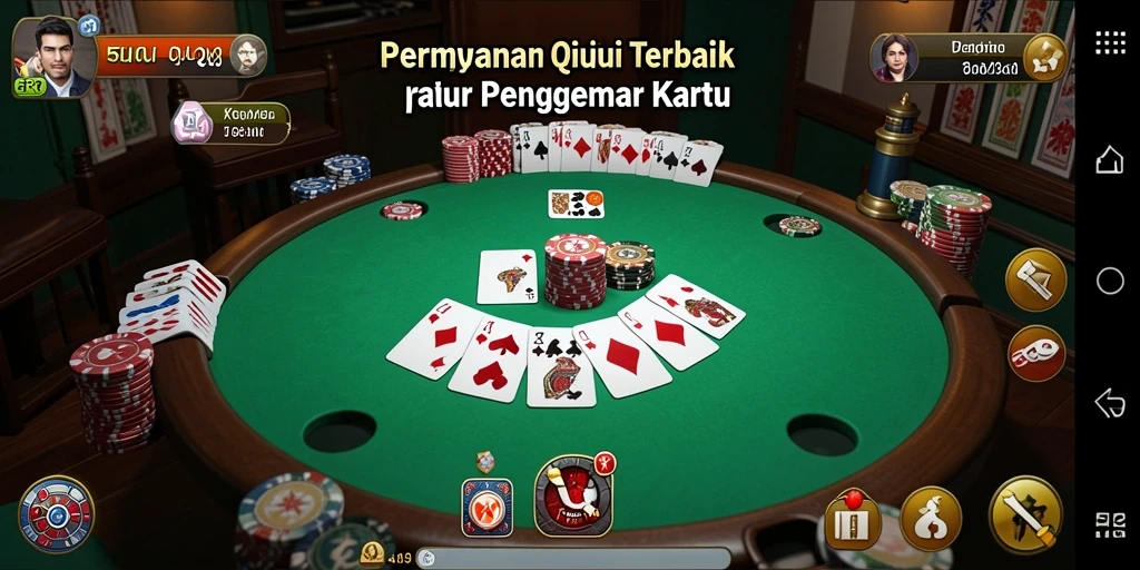 Screenshot utama 5RT menampilkan gameplay QiuQiu yang seru dan interaktif.