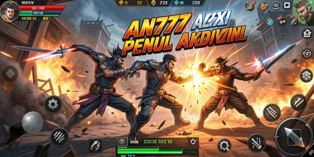 Tampilan screenshot AN777 memperlihatkan aksi pertarungan epik yang mendebarkan.