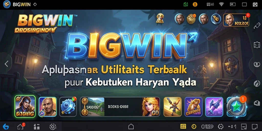 Tampilan antarmuka BIGWIN yang bersih dan fungsional.