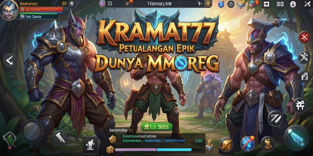Tampilan gameplay KRAMAT77 yang menakjubkan dan mendalam.